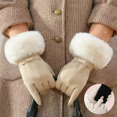여성용 디럭스 방한 장갑 벨벳 #2
