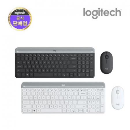 로지텍 무선 미니 데스크탑 키보드 마우스 세트 MK470 #2