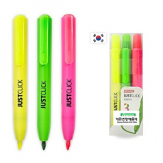 JUSTCLICK 형광펜 M2 3P세트