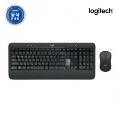 로지텍 무선 데스크탑 키보드 마우스세트 블랙 MK540