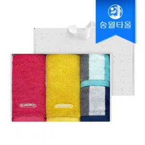 송월타월 컬러웨이 기프트세트(세면2+핸드2)