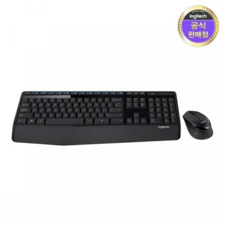 로지텍 무선 데스크탑 키보드 마우스 세트 블랙 MK345 #2