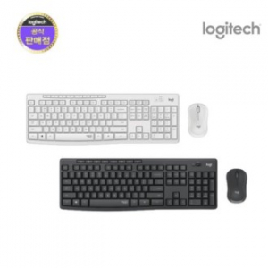 로지텍 무선 무소음 데스크탑 키보드 마우스 세트 MK295