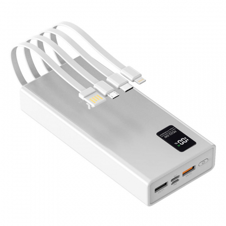 요이치 PD 22.5W 고속 충전 대용량 케이블 일체형 4in1 10 000mAh 보조배터리 5핀 8핀 c타입 #2