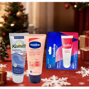 독일 카밀 핸드크림+바세린 핸드 네일+바세린 립케어 선물세트