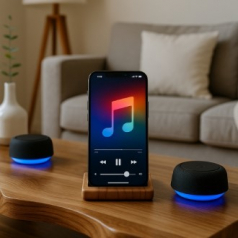 미니 홀더 블루투스 맥세이프 무드등 스피커