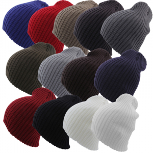 니트 골지 비니 모자