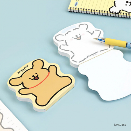 몰티즈 형태 메모지 #3