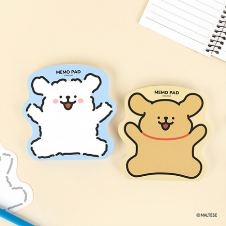 몰티즈 형태 메모지 #2