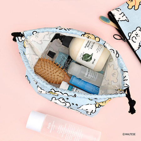 몰티즈 패턴 스트링 파우치 #4