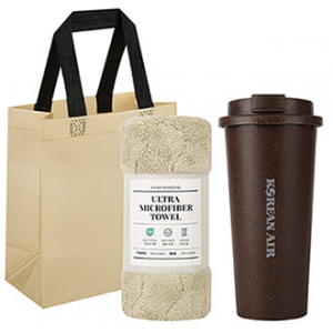 친환경 커피가루 텀블러 630ml+ 타올 기프트 세트