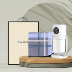 시즈넬 선물세트 디렉션가습기+체크 무릎담요