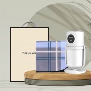 시즈넬 선물세트 디렉션가습기+체크 무릎담요