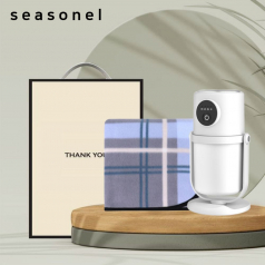 시즈넬 선물세트 디렉션가습기+체크 무릎담요