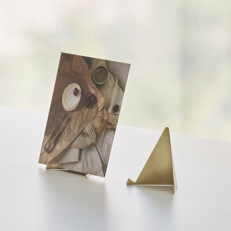 황동 삼각 명함 사진꽂이 엽서 메모꽂이 거치대 #2