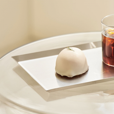 스텐 트레이 카페 쟁반 커피 철제 빵 사각 메탈 사각 #4