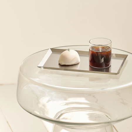 스텐 트레이 카페 쟁반 커피 철제 빵 사각 메탈 사각 #3