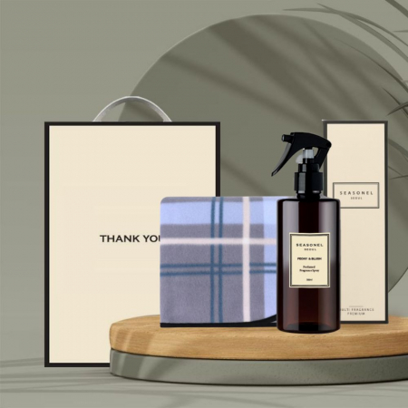 시즈넬 선물세트 항균 룸스프레이 + 체크 무릎담요 #2