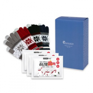 로페리아 눈꽃스마트폰장갑1P 핫팩150g 3P세트