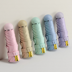 준성 초경량 머쉬룸 파우치 암막 5단 우양산