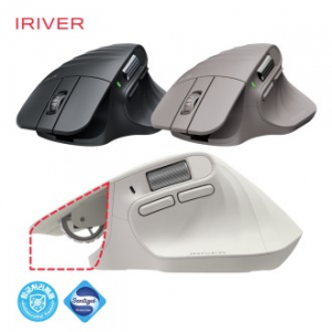 아이리버 항균처리 충전식 멀티페어링 버티컬 블루투스 무소음 무선 마우스 Air Lift 50