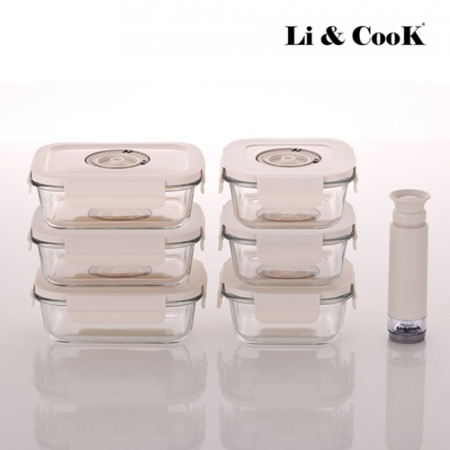 [리앤쿡] 프레시 오픈 데이팅 진공밀폐용기 7종세트 #2