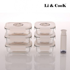 [리앤쿡] 프레시 오픈 데이팅 진공밀폐용기 7종세트