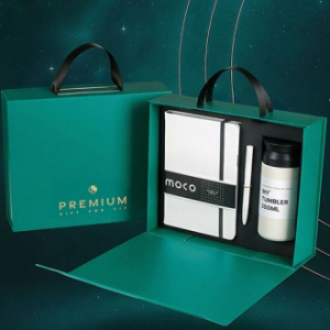 [MOCO] 프리미엄 웰컴키트 A (버블팝 양장노트+워터드롭 수성볼펜+마이 텀블러)