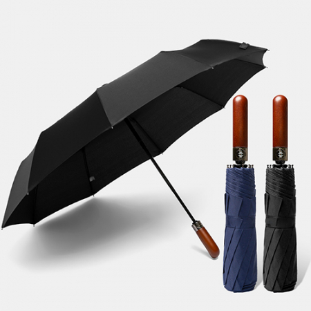 준성 프리미엄 우드 3단 자동 우산 #3