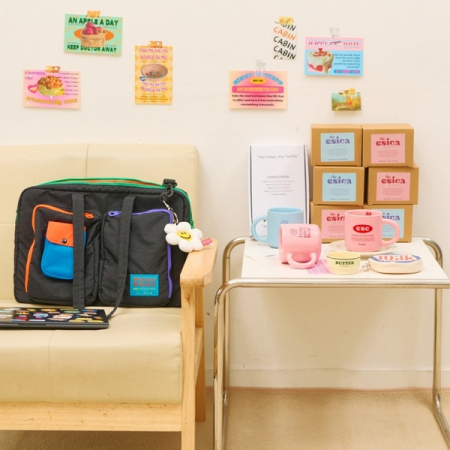 에시카 도자기 360ml 머그 1p (블루 / 핑크) #3