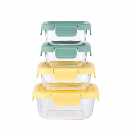 AGK 에어락 밀폐찬통 정사각 4조 8P #2