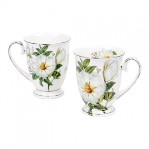 목련 본차이나 마르키 머그 2P