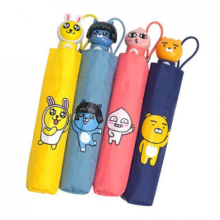 캐릭터 3단 완전자동우산 핑크 #3