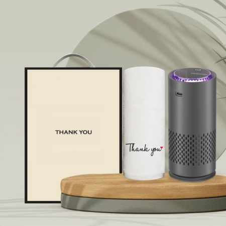 시즈넬 선물세트 공기청정기+고급 호텔타올(Thank You) #2