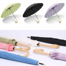 16살대 장우산 파스텔 우드그립 우산 행사