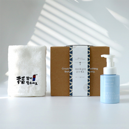 레스쁘리 스페셜 설 세트 A (새해복 타올 130g+코튼버블 클렌저 290ml) #2