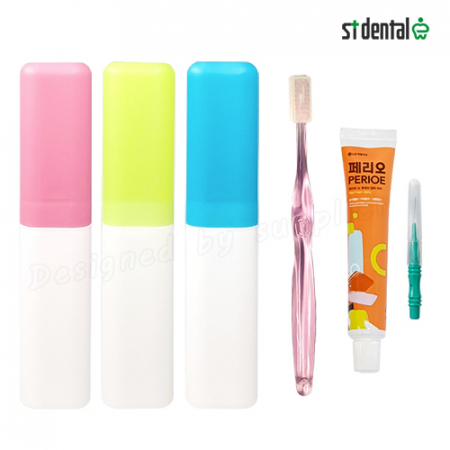 뉴 따봉 치과용 크리스탈캡미세모+페리오 치간1p 칫솔치약 여행용세트 #3