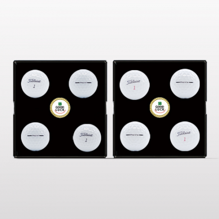 타이틀리스트 pro v1/v1x 4구 볼마커 골프공 선물세트 #2