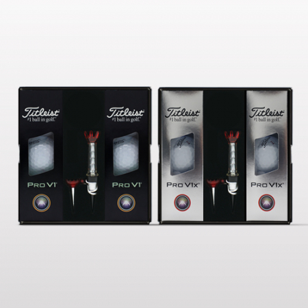 타이틀리스트 pro v1/v1x 6구 자석티 골프공 선물세트 #3
