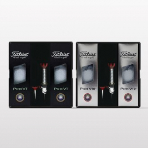 타이틀리스트 pro v1/v1x 6구 자석티 골프공 선물세트