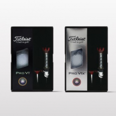 타이틀리스트 pro v1/v1x 3구 자석티 골프공 선물세트