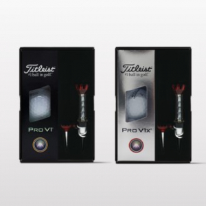 타이틀리스트 pro v1/v1x 3구 자석티 골프공 선물세트
