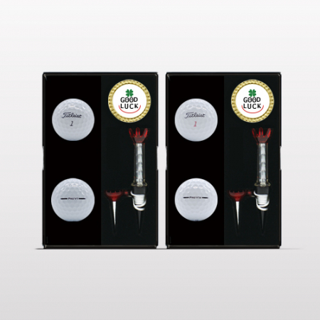 타이틀리스트 pro v1/v1x 2구 볼마커 자석티 골프공 선물세트 #3