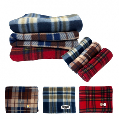 극세사 체크 무릎 담요 100x80cm #2