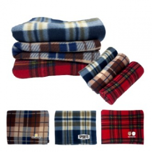 극세사 체크 무릎 담요 100x80cm