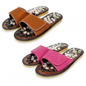 자갈 지압 건강슬리퍼(남성용/여성용) 사무실 거실 다용도 실내화