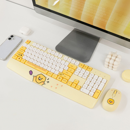 카카오프렌즈 무선 키보드 마우스 세트 춘식이 스탠다드 #3