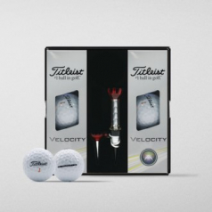 타이틀리스트 벨로시티 6구 자석티 골프공 선물세트