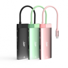 USB C타입 허브 3포트 6in1 4K HDMI 맥북 노트북 멀티허브