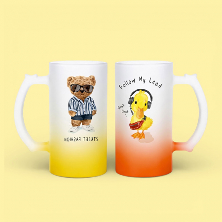 아르덴기프트 맞춤인쇄 480ml 그라데이션 맥주잔 #2